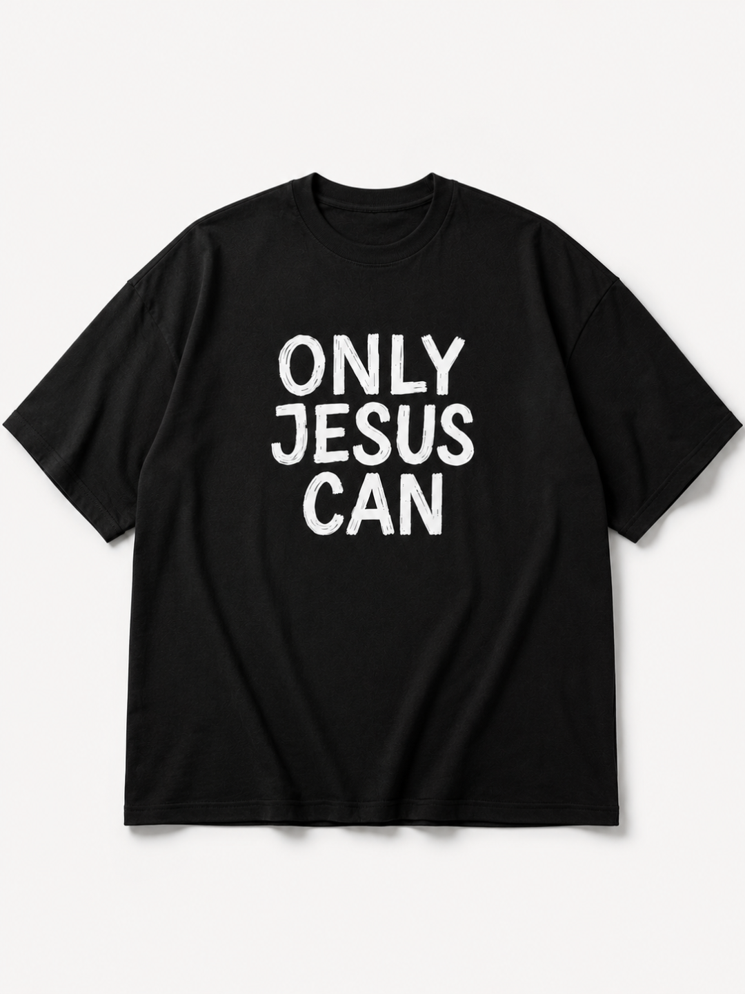 Camiseta Oversized Faith Statement Preta  — foto 2