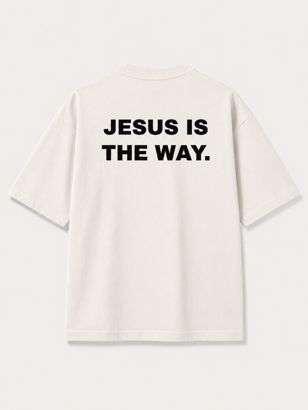 Camiseta Oversized Jesus Is The Way - Off