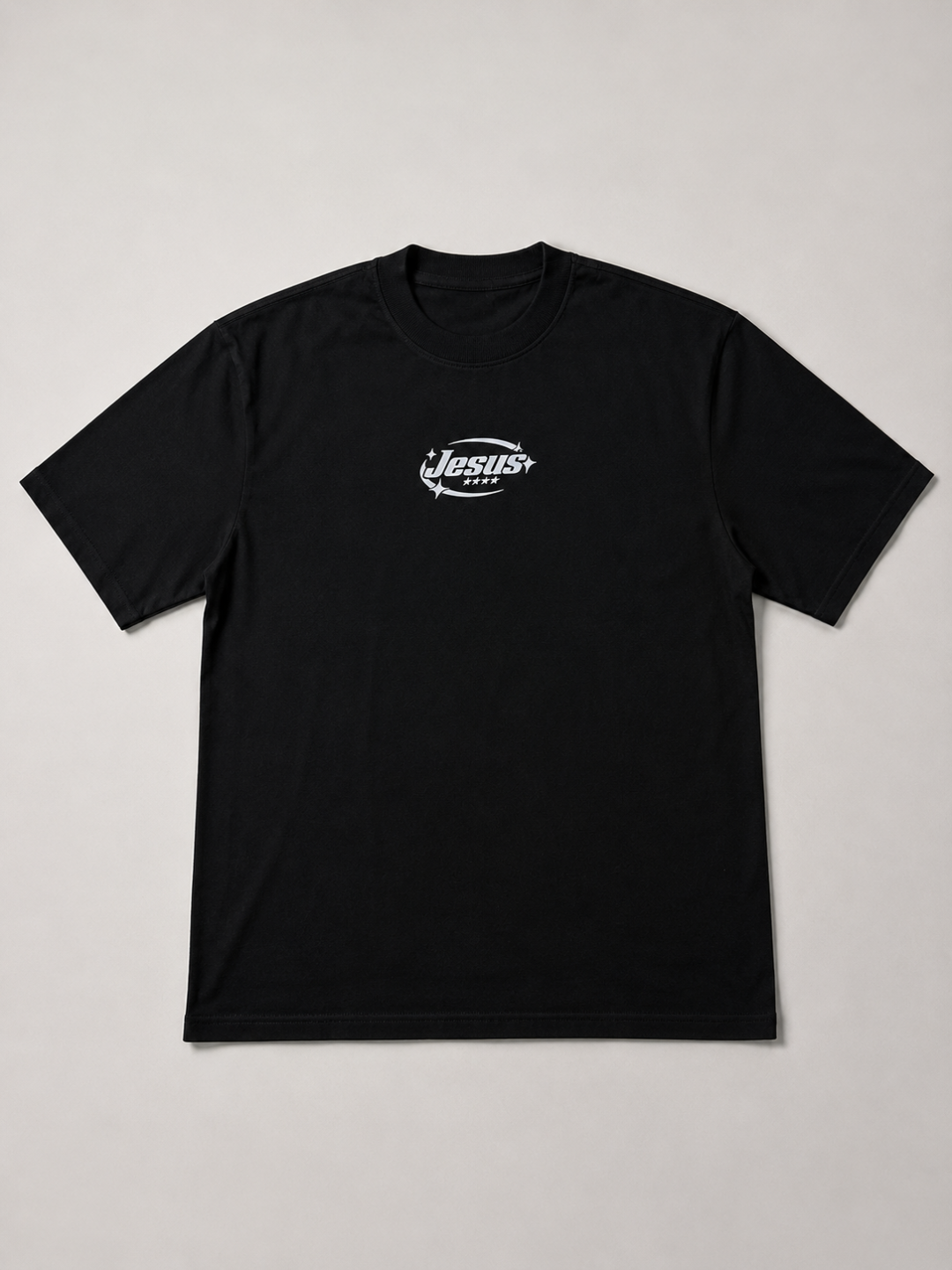 Camiseta Oversized Jesus Saved My Life Preto — foto 4
