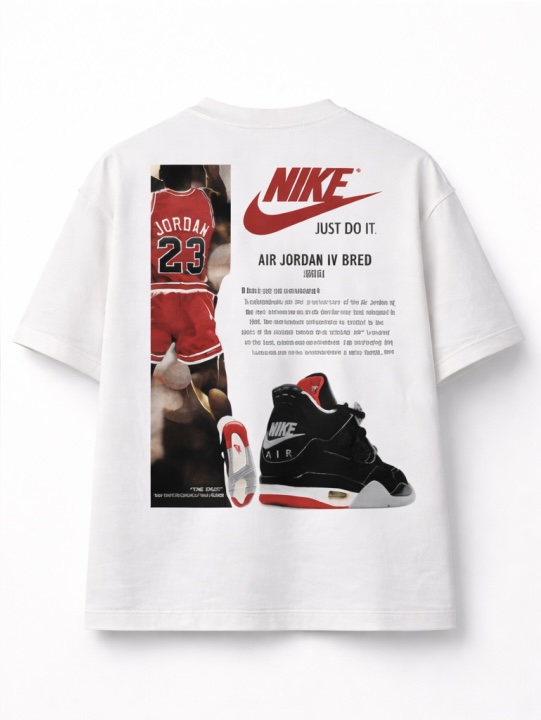 Camiseta oversized Jordan branca 