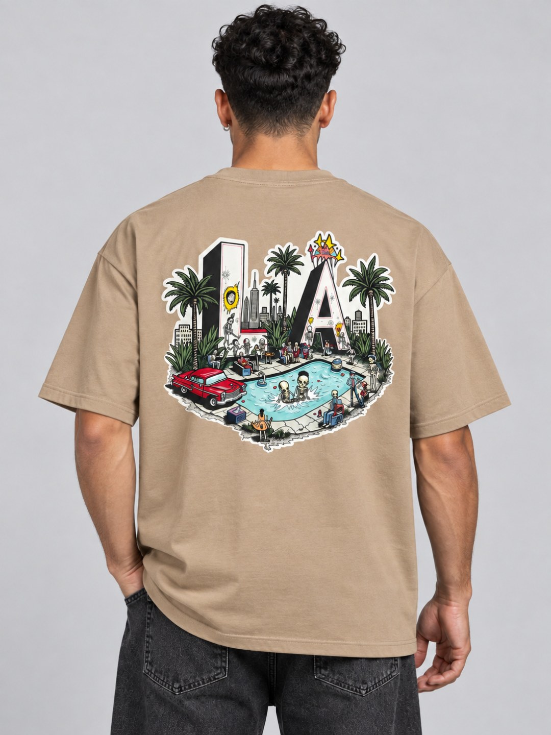 Camiseta Oversized LA Pool Party — foto 6