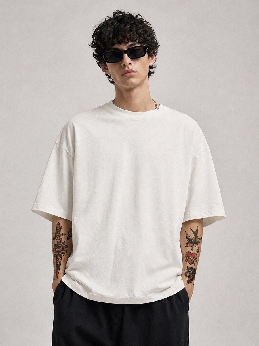 Camiseta oversized Lisa Off white  — foto 2