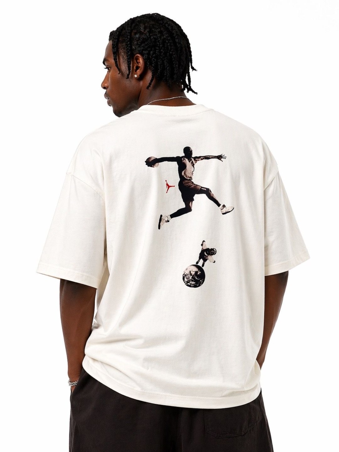 Camiseta oversized M.Jordan off white  — foto 2