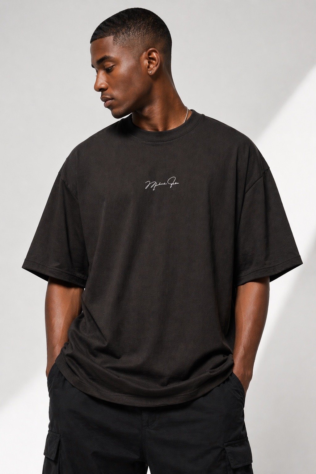 Camiseta oversized M.Jordan preta  — foto 4