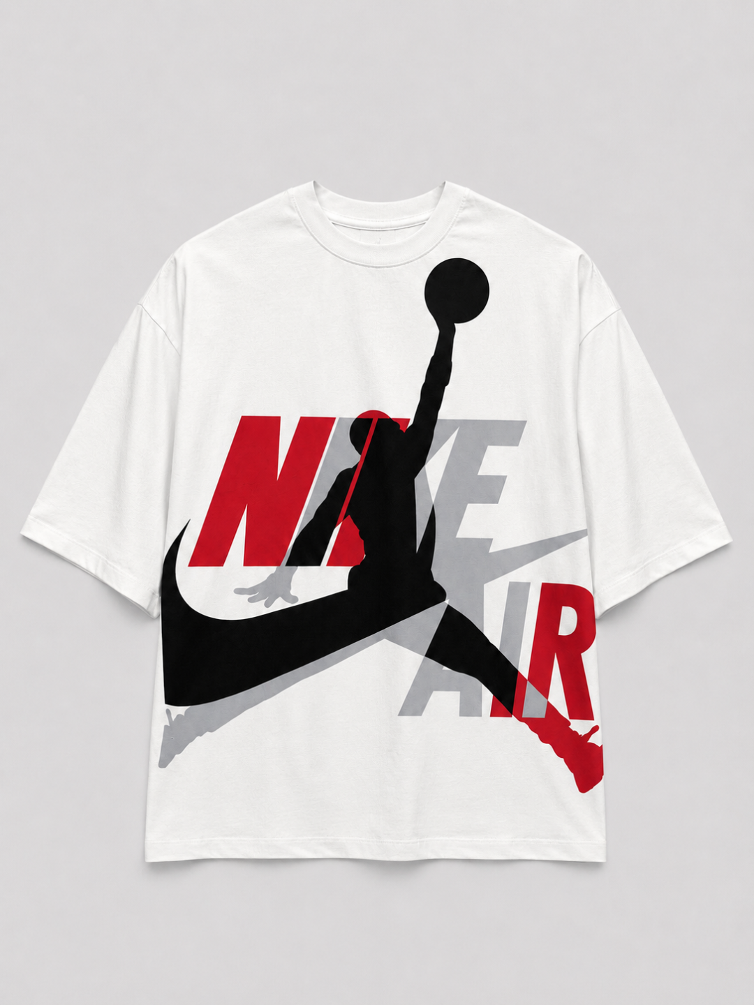 Camiseta Oversized Nike Air Jordan — Off White