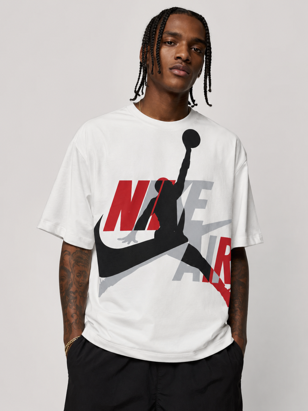 Camiseta Oversized Nike Air Jordan — Off White — foto 2