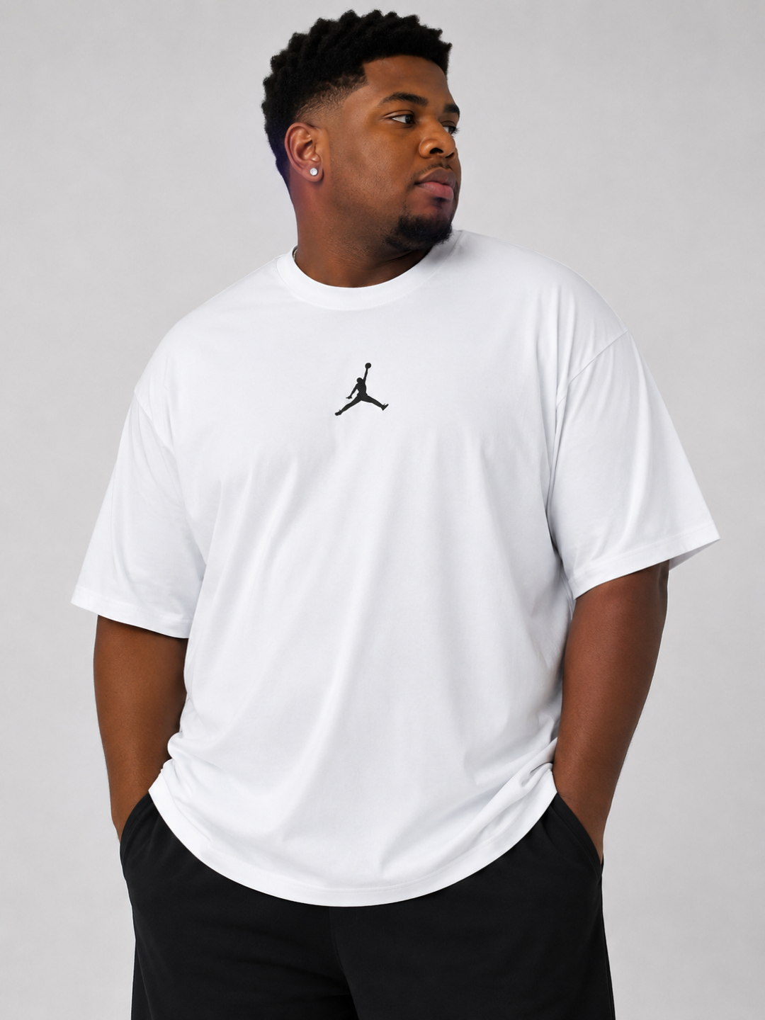 Camiseta Oversized Plus Size Jordan — Branca — foto 2