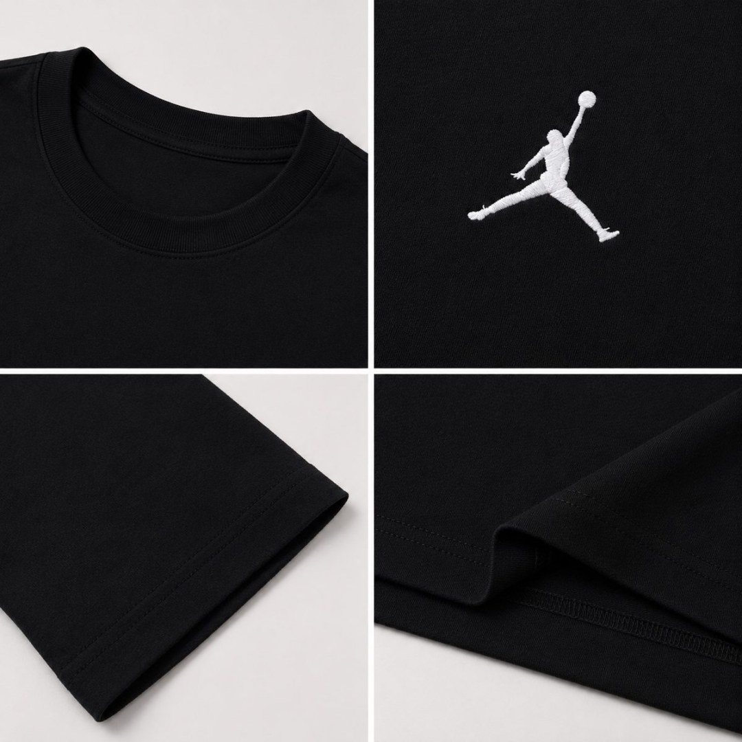 Camiseta Oversized Plus Size Jordan — Preta  — foto 3