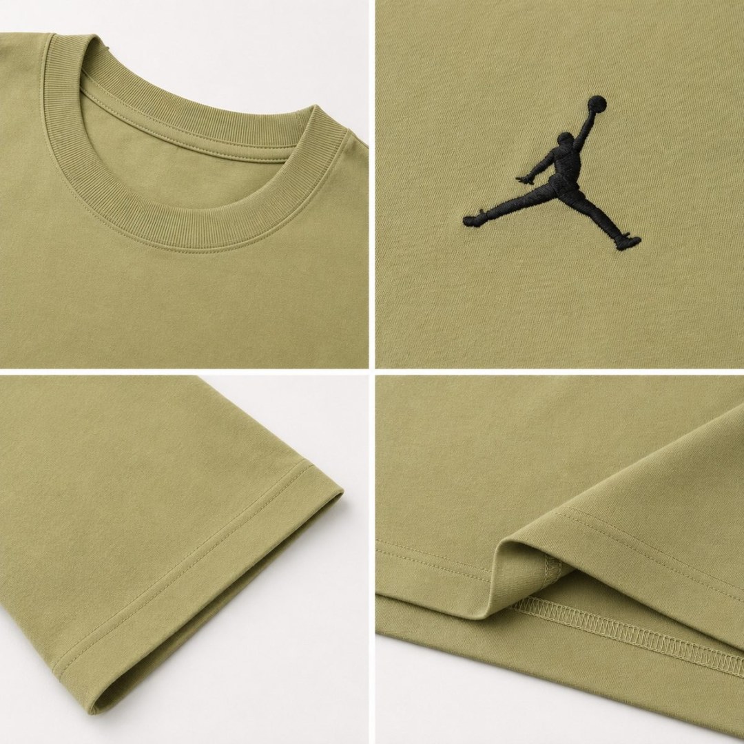 Camiseta Oversized Plus Size Jordan — Verde Abacate — foto 3