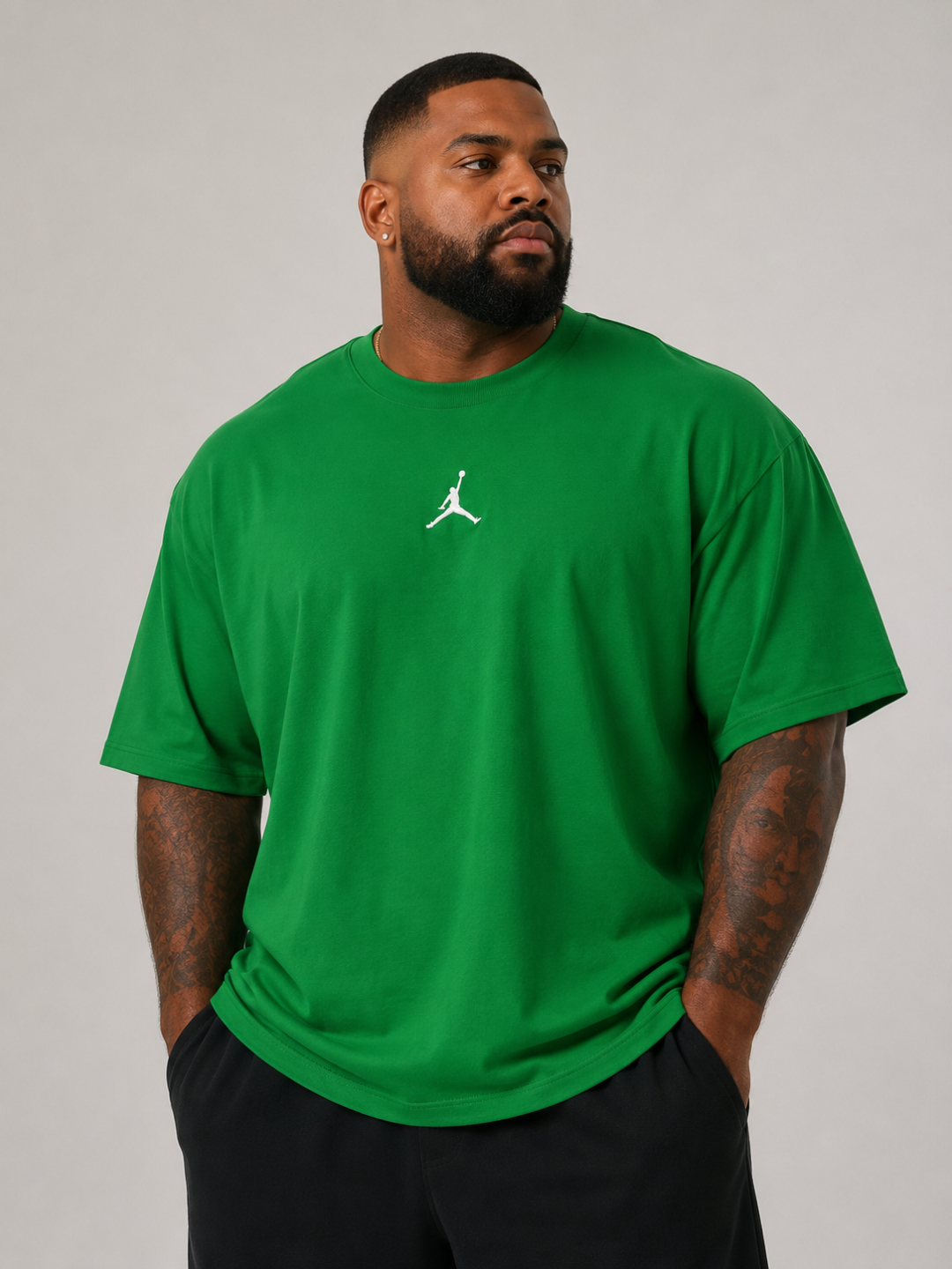 Camiseta Oversized Plus Size Jordan — Verde Primavera  — foto 2