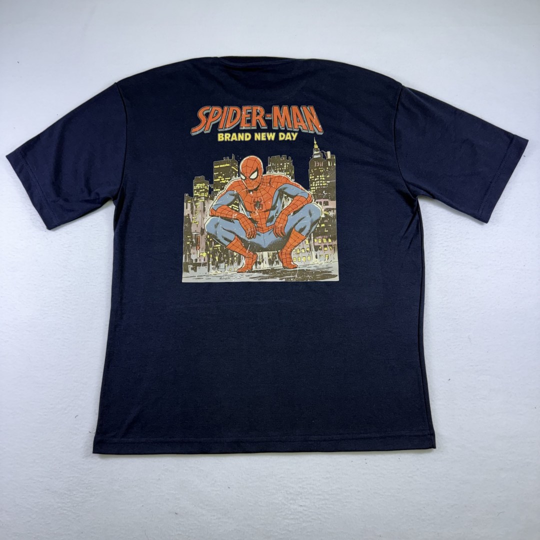 Camiseta Oversized Spider Brand New Day — Marinho