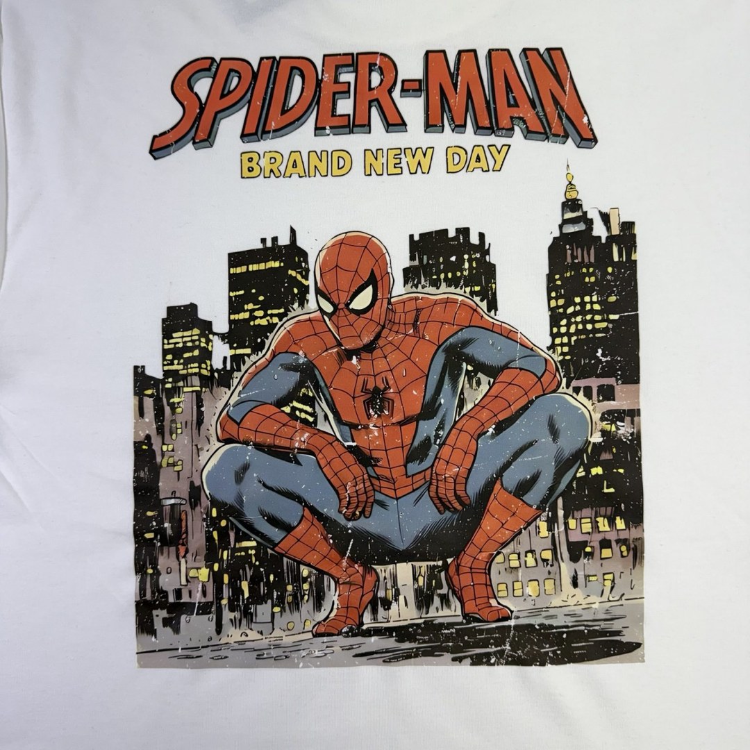 Camiseta Oversized Spider Brand New Day — Off White  — foto 2