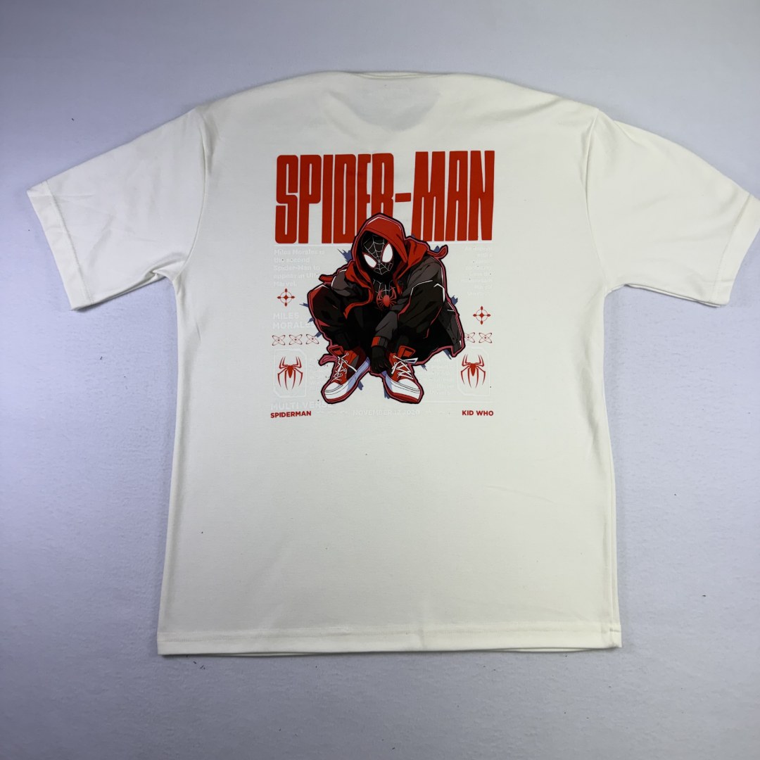 Camiseta Oversized Spider-Man Miles Morales Multiverse — Off White