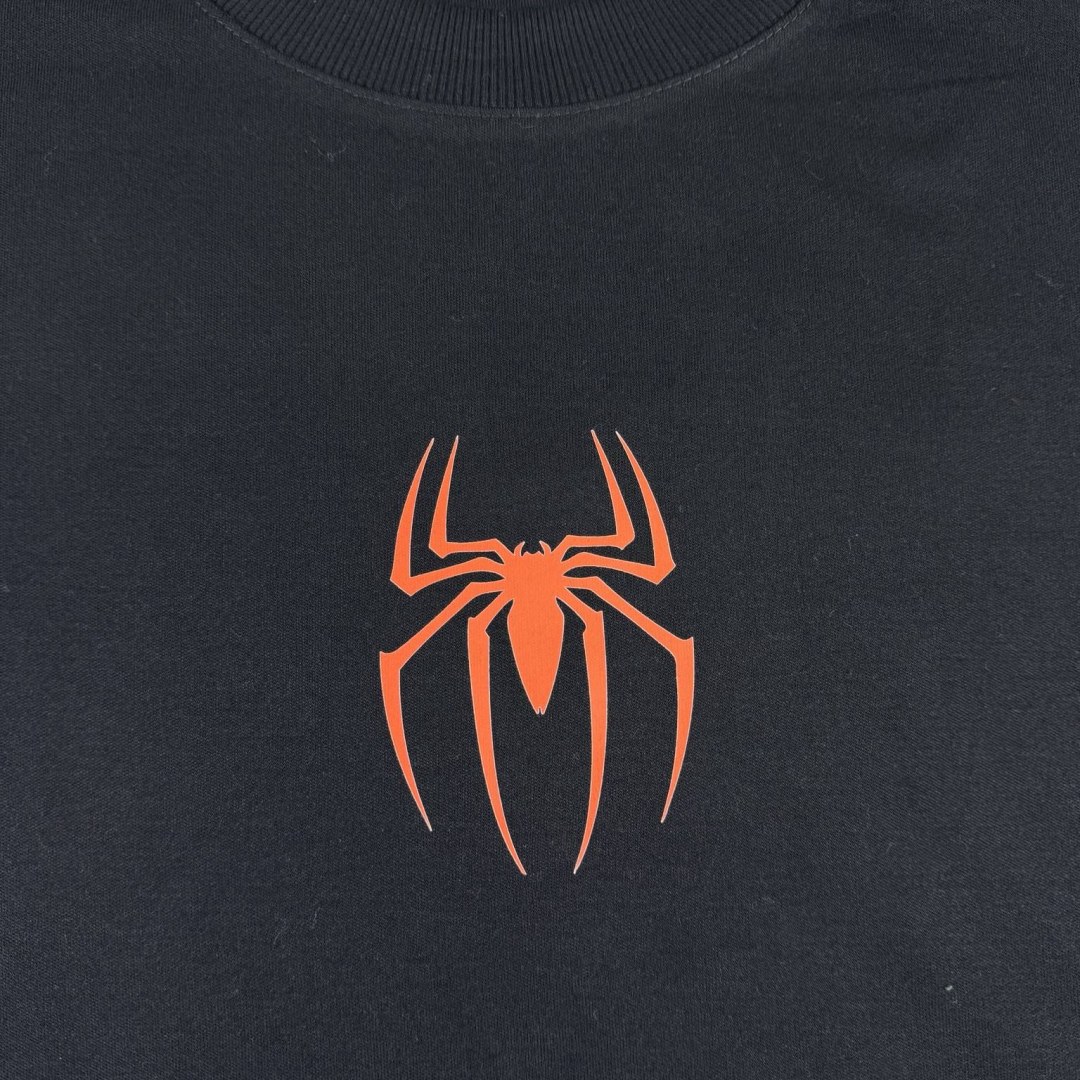 Camiseta Oversized Spider-Man Miles Morales Multiverse — Preta — foto 4