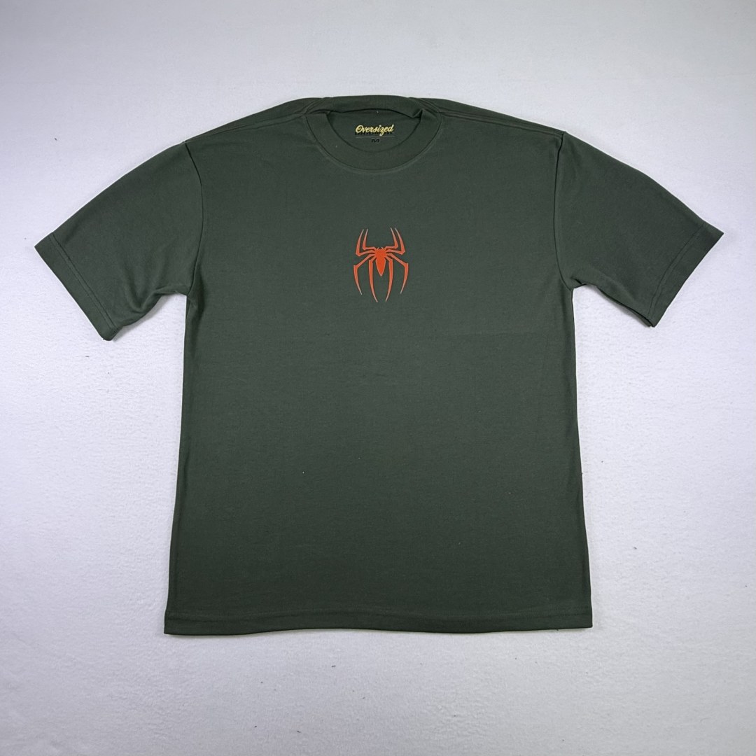 Camiseta Oversized Spider-Man Miles Morales Multiverse — Verde — foto 3