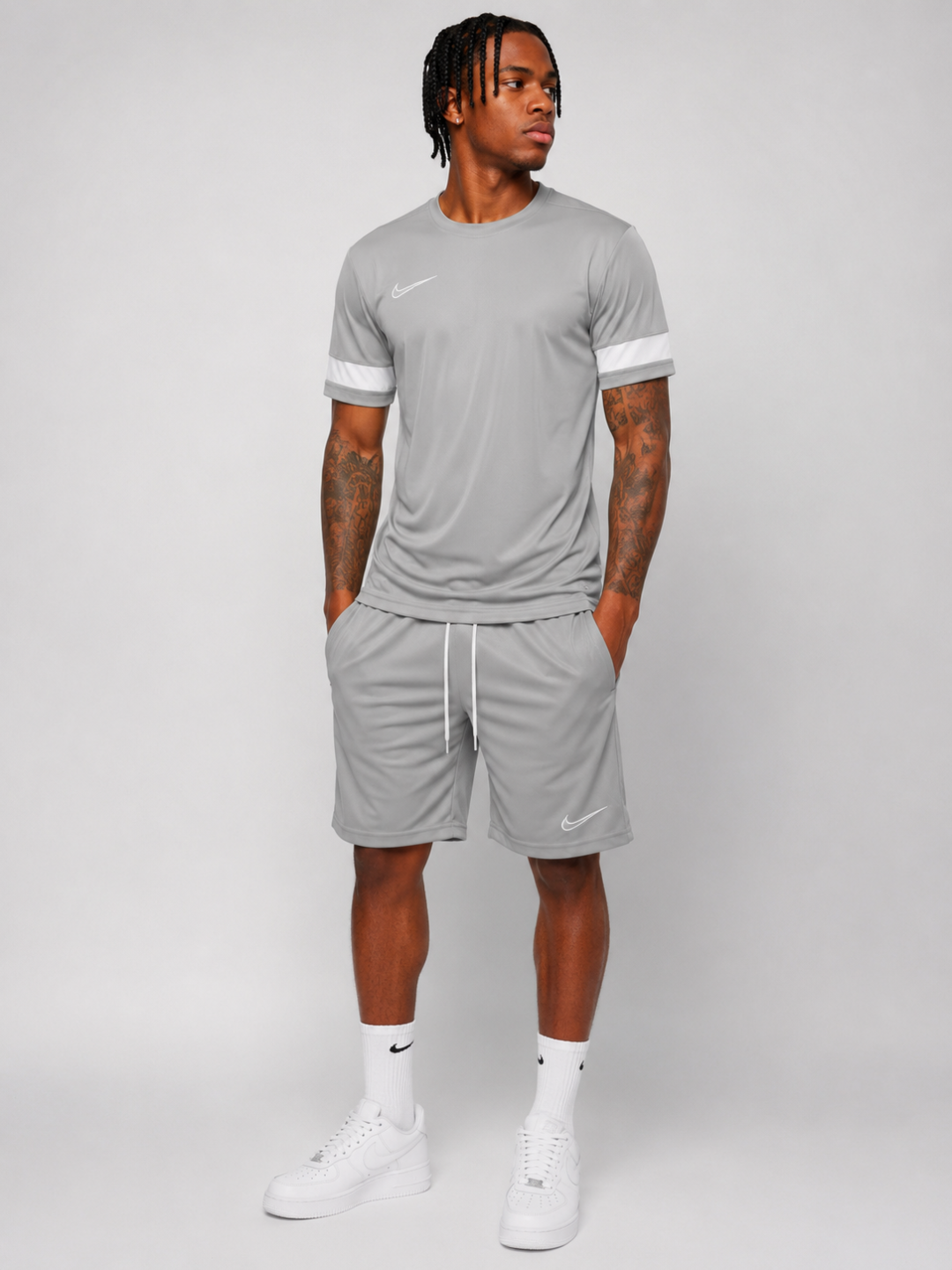  Conjunto Academy Dri-FIT — Cinza — foto 2