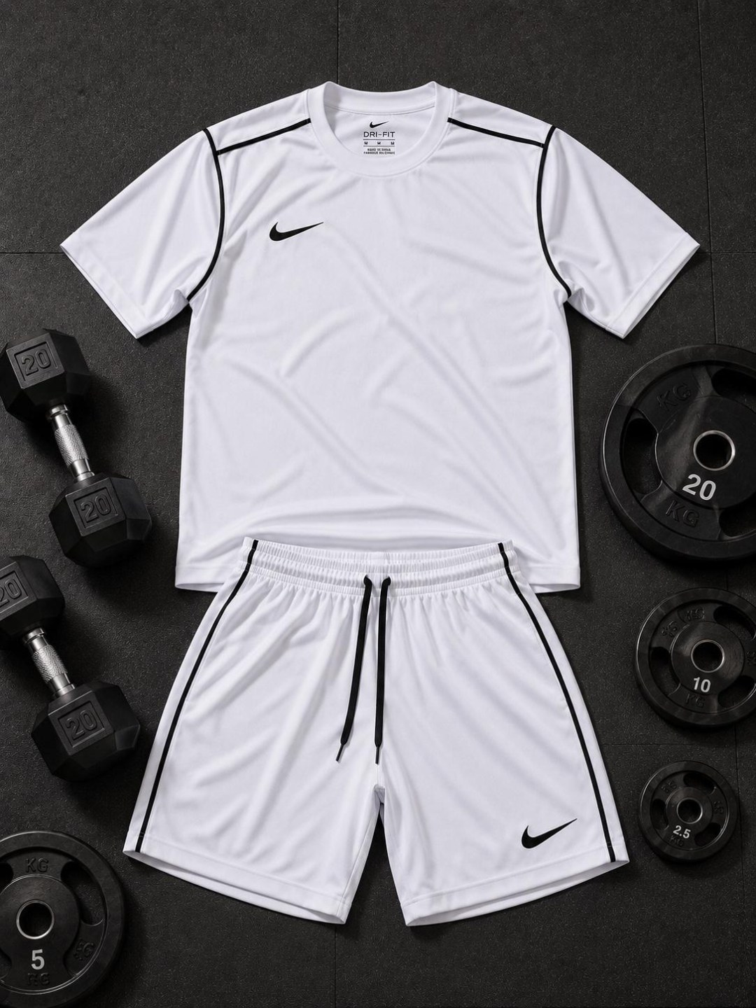 Conjunto Dri-Fit Nike Branco  — foto 2