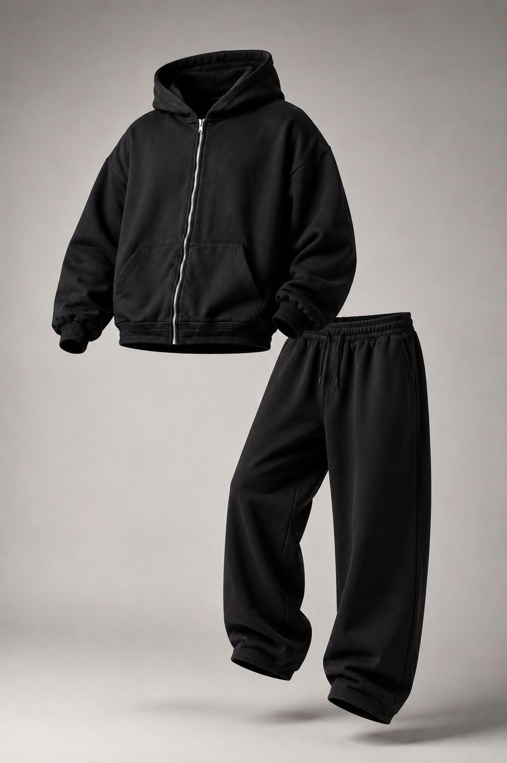 Conjunto moletom canguru preto — foto 2