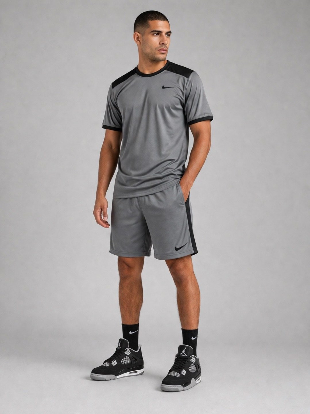 Conjunto Nike dri-fit cinza  — foto 2