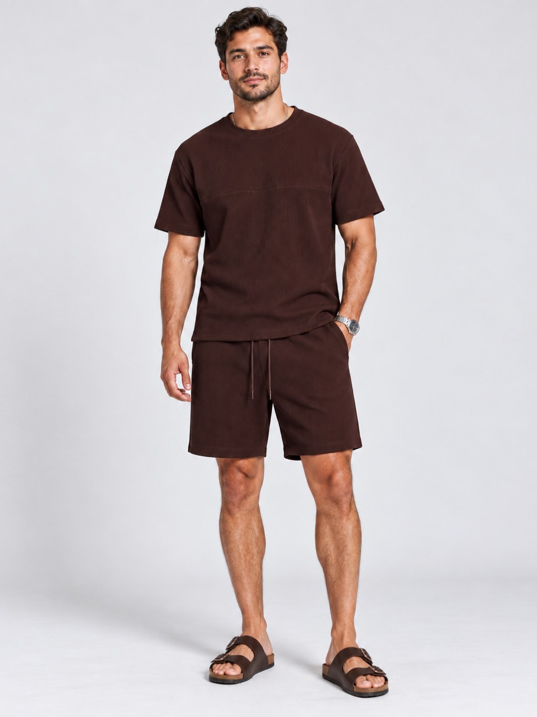 Conjunto Verão Texturizado-Zara 