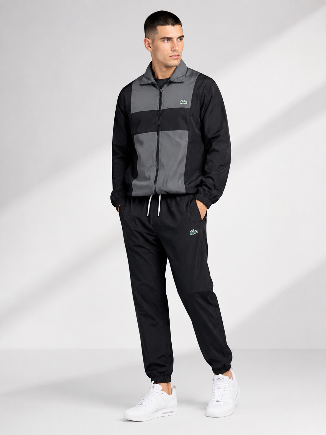Lacoste Sport Crosswind Tactel Set Preto/cinza