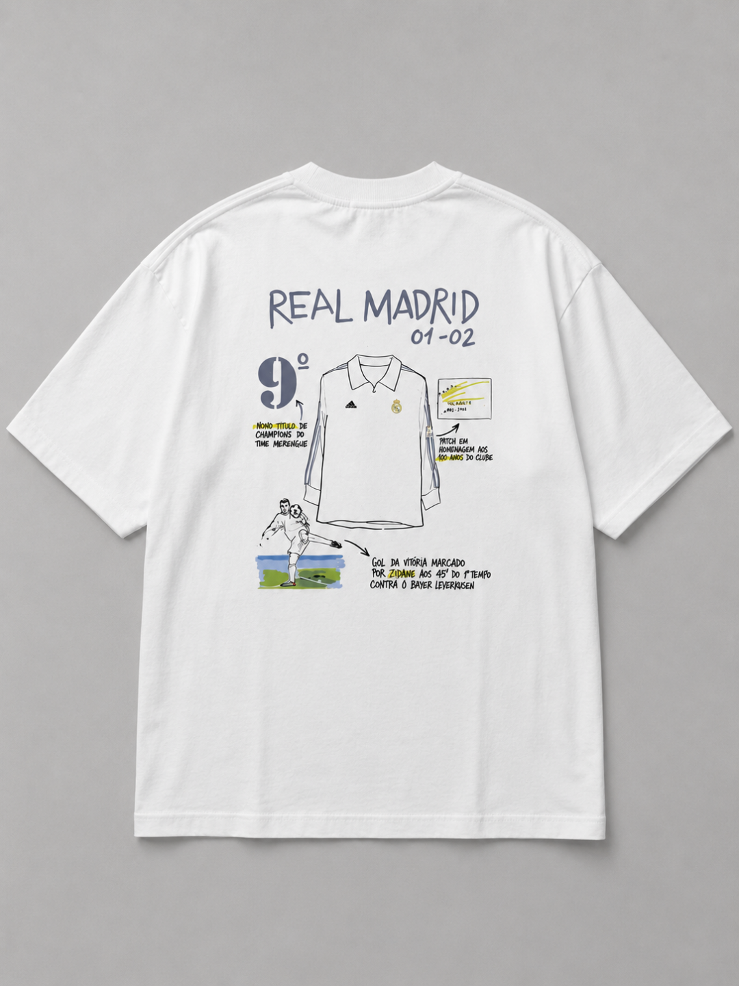 Oversized Zidane Volley Branca  — foto 2