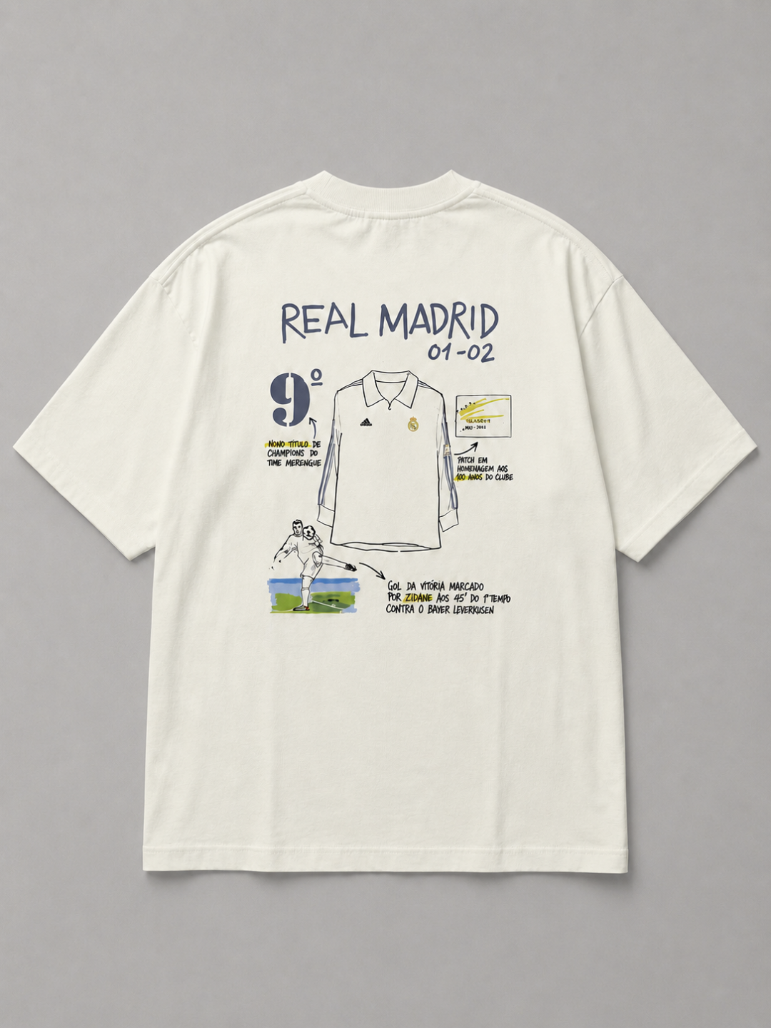 Oversized Zidane Volley Off White  — foto 2