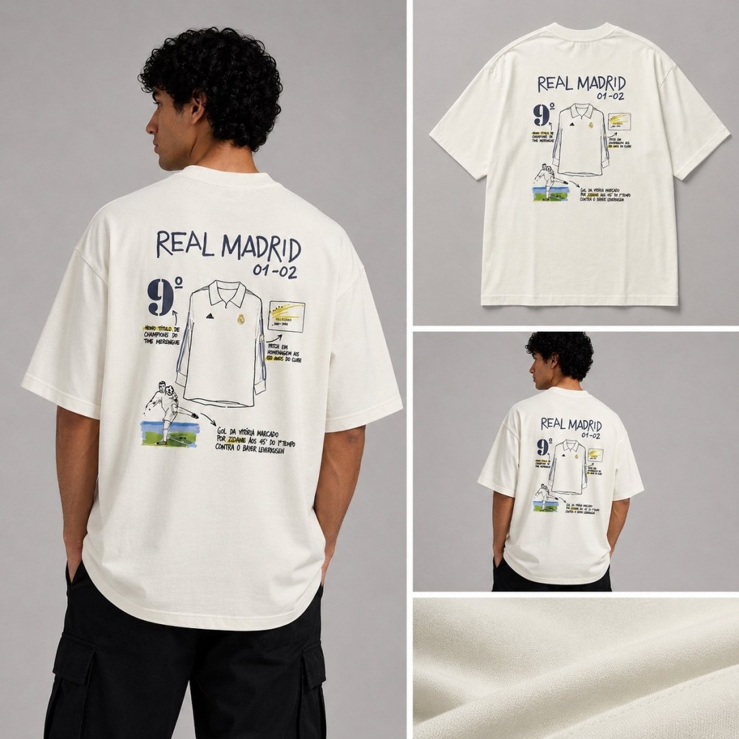 Oversized Zidane Volley Off White  — foto 5