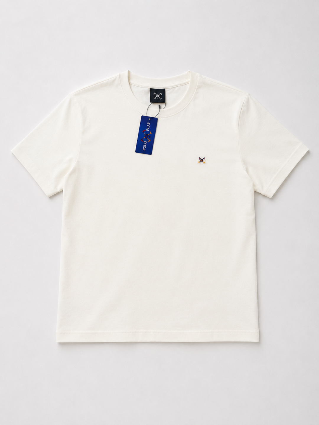 Polo Play Camiseta Slim Peruvian Signature — Off White 
