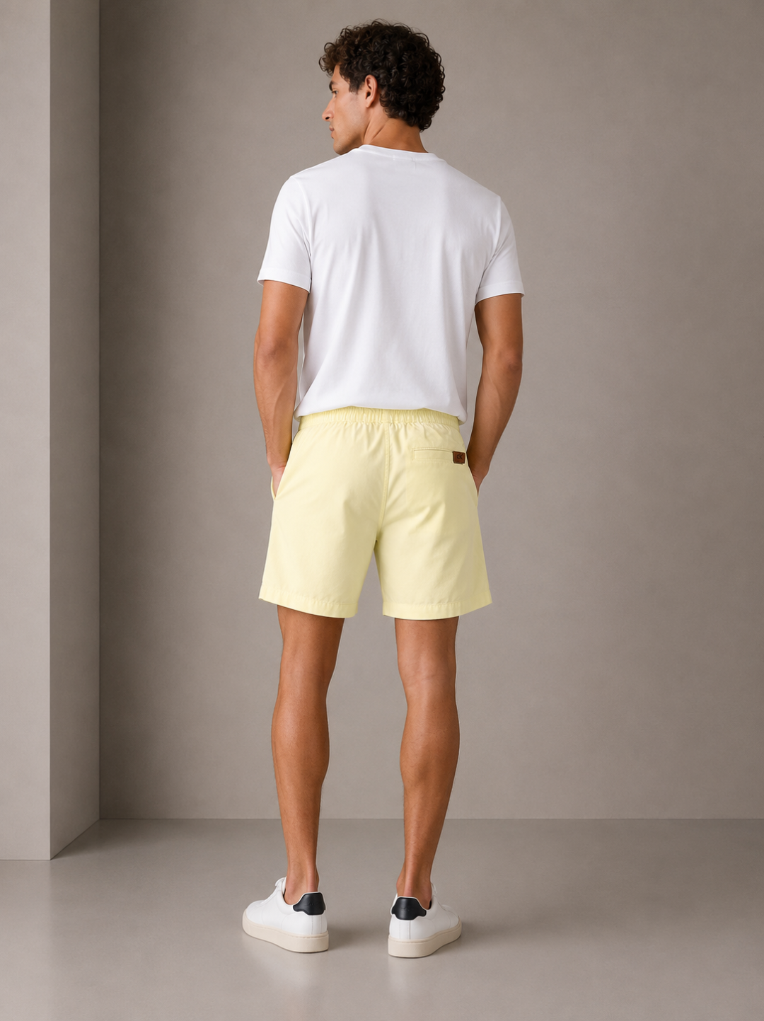 Short Calvin Klein Sarja Comfort — Amarelo  — foto 4