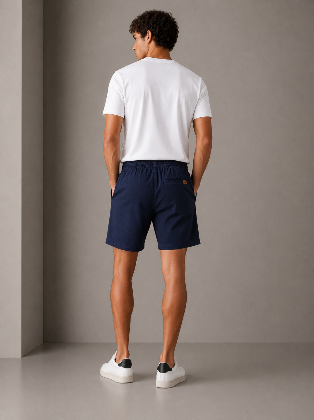 Short Calvin Klein Sarja Comfort — Marinho — foto 4