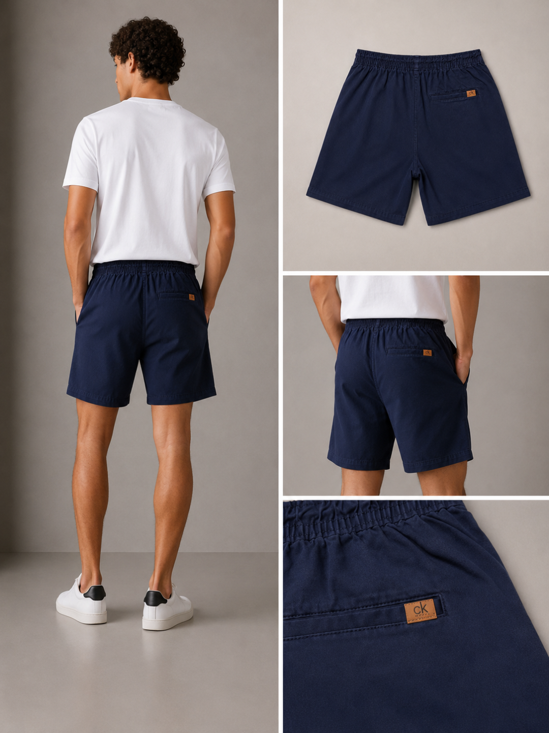 Short Calvin Klein Sarja Comfort — Marinho — foto 5