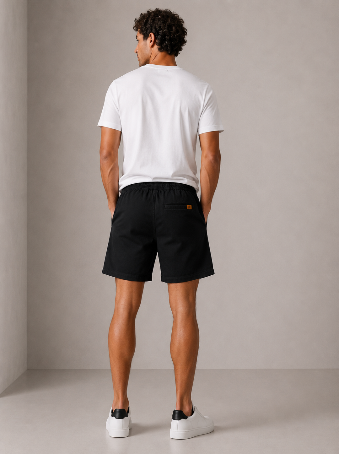 Short Calvin Klein Sarja Comfort — Preto — foto 4
