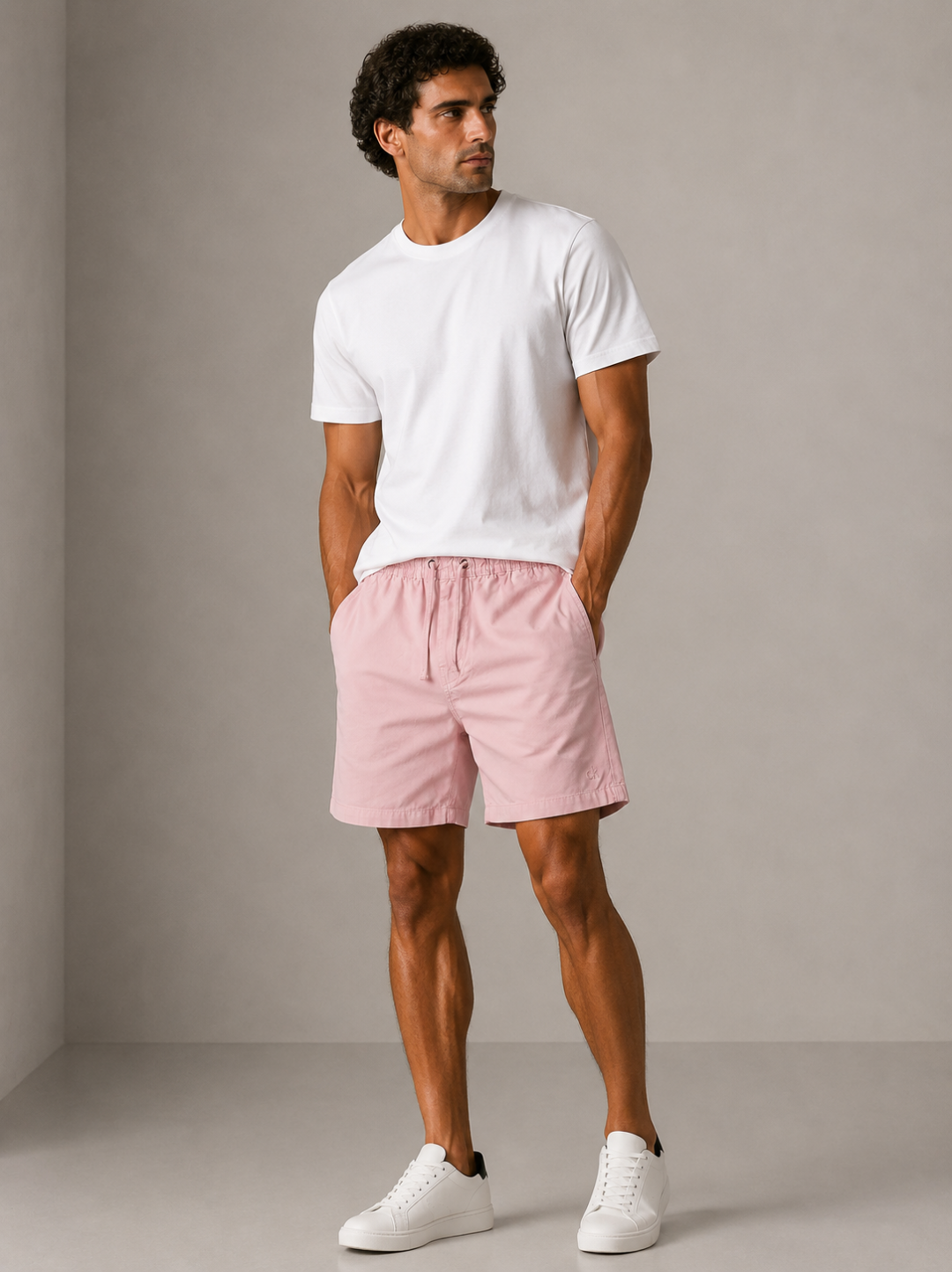 Short Calvin Klein Sarja Comfort — Rosa — foto 2
