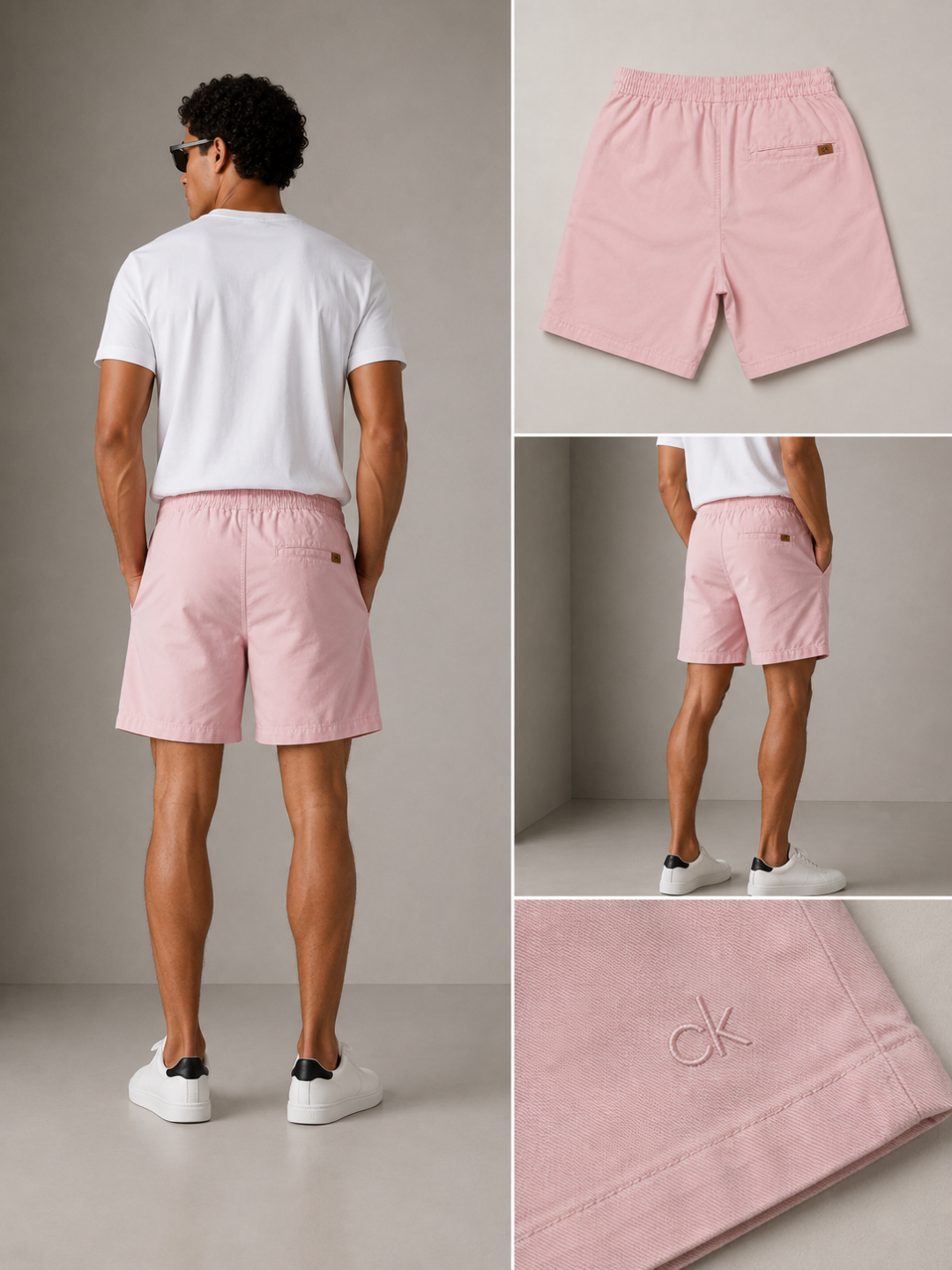Short Calvin Klein Sarja Comfort — Rosa — foto 5