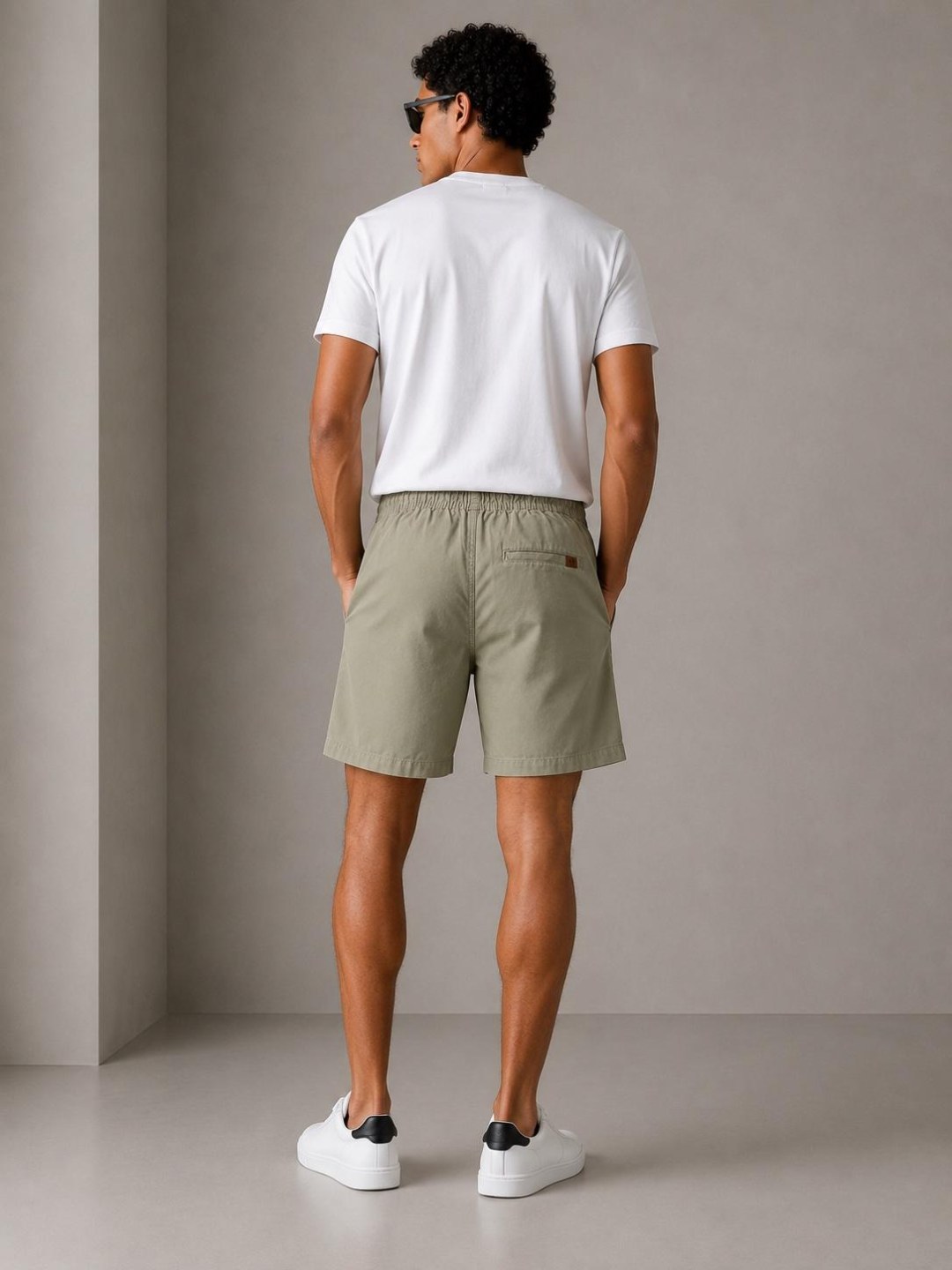 Short Calvin Klein Sarja Comfort — Verde Abacate — foto 4