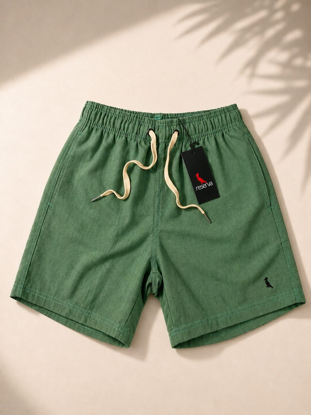 Short de linho verde reserva 