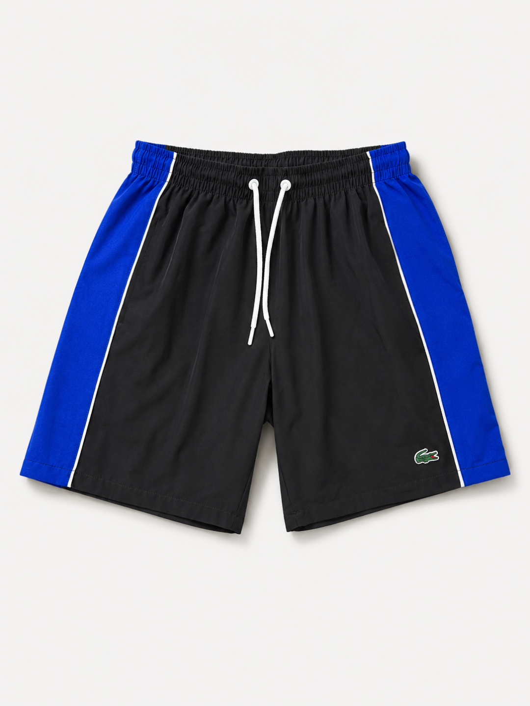 Short Lacoste Active Flex – Preto &amp;amp; Azul Royal